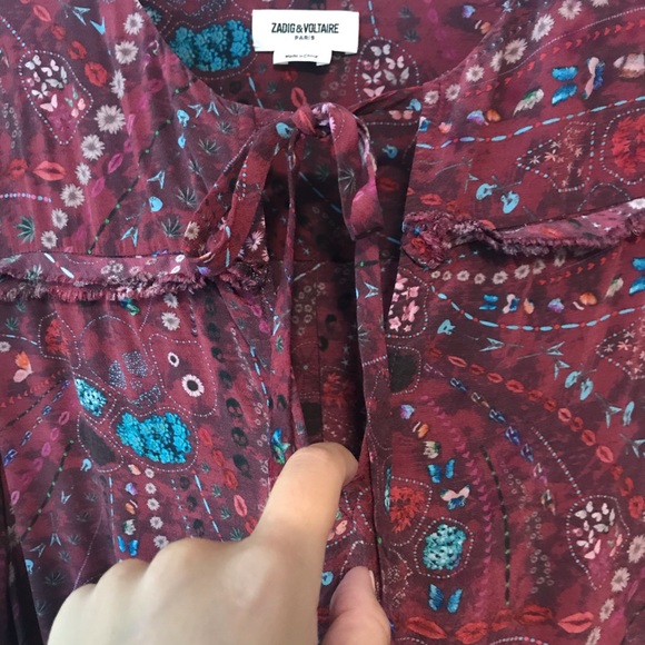 ZADIG & VOLTAIRE Psyche Remus Red Dress EUC - Picture 10 of 16